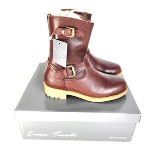 ENZO TESOTI Made In Spain Leather Double Buckle Boots (2 Little Kid)